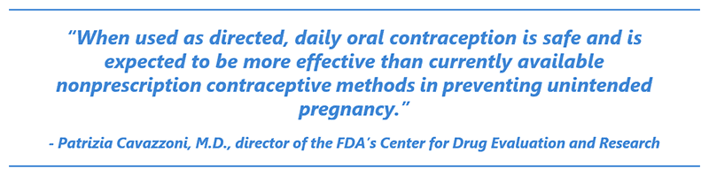 nonprescription contraceptive methods in preventing unintended pregnancy